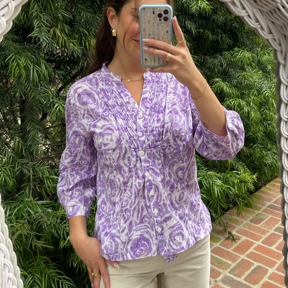 jM collection purple blouse - Picture 3 of 3